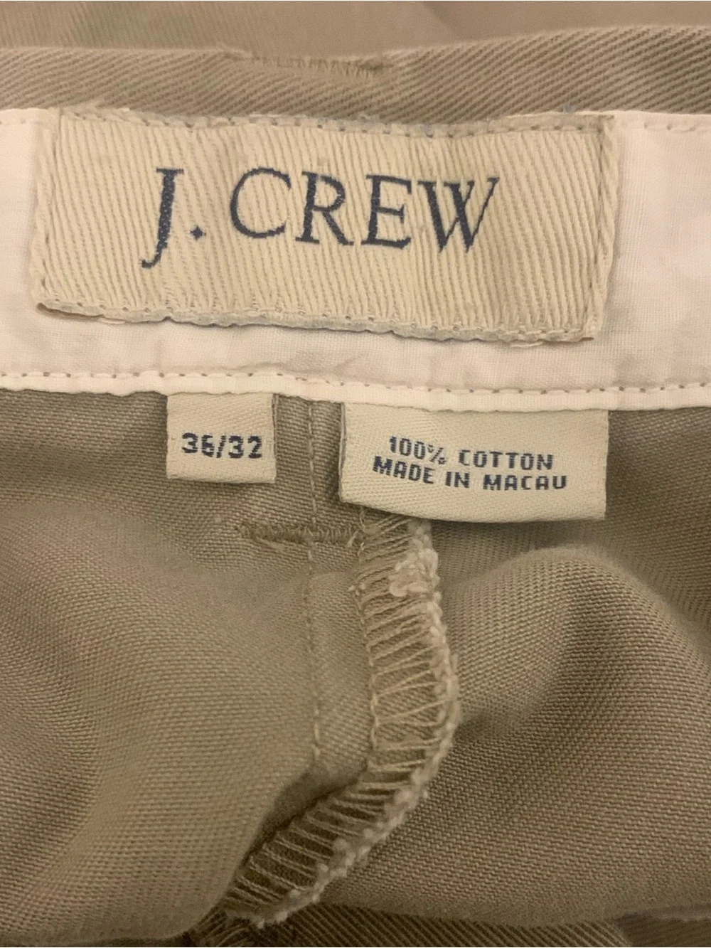 J CREW 100% Cotton Wide Khakis